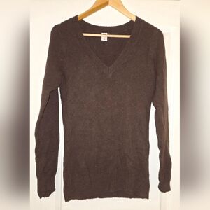 Gap Women's Brown V-Neck Sweater Size Small